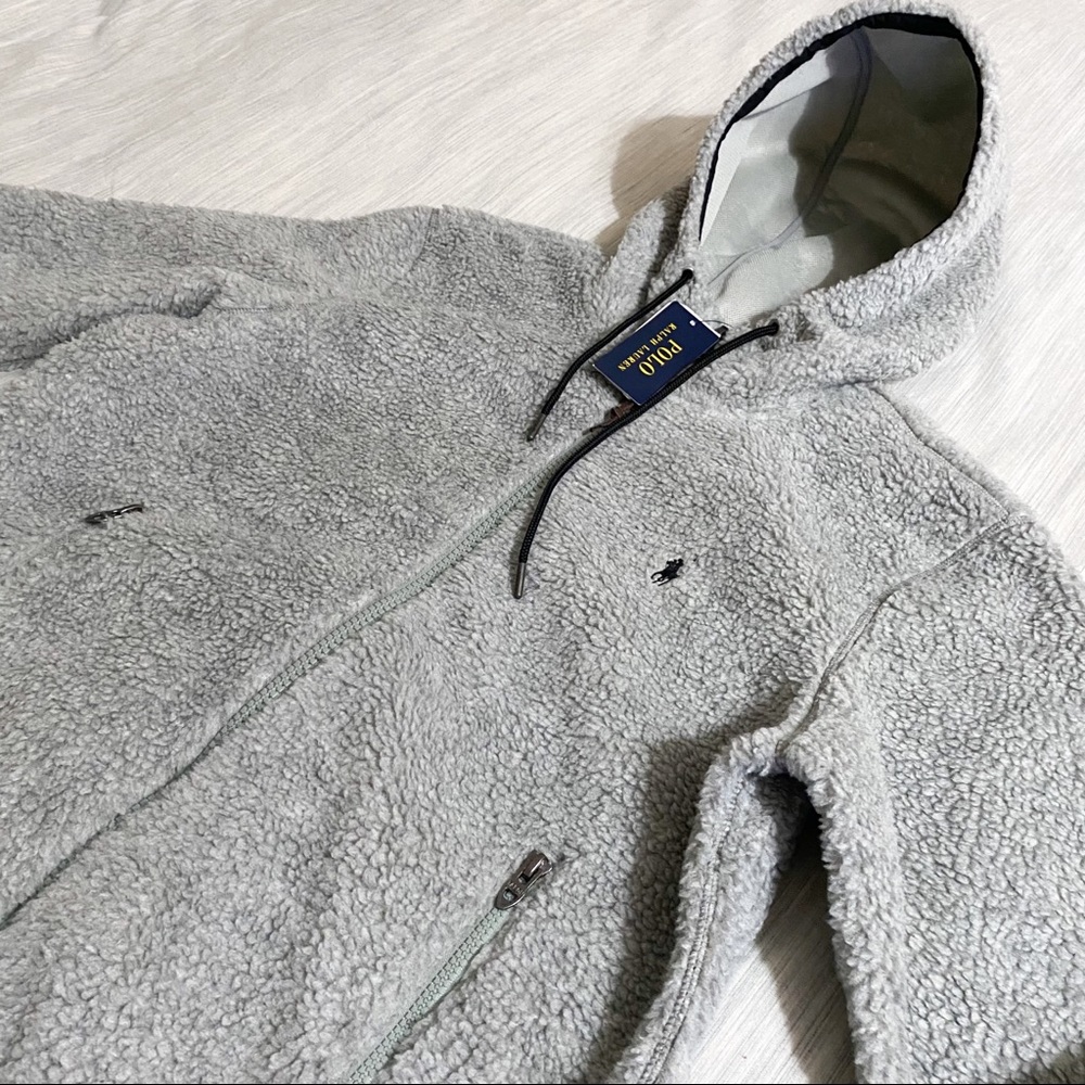 Polo Ralph Lauren Sherpa Full Zip Hooded Jacket - Picture 5 of 13